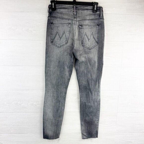 MOTHER Denim High Waisted Looker Ankle Fray High Rise Skinny Jeans - Picture 7 of 11